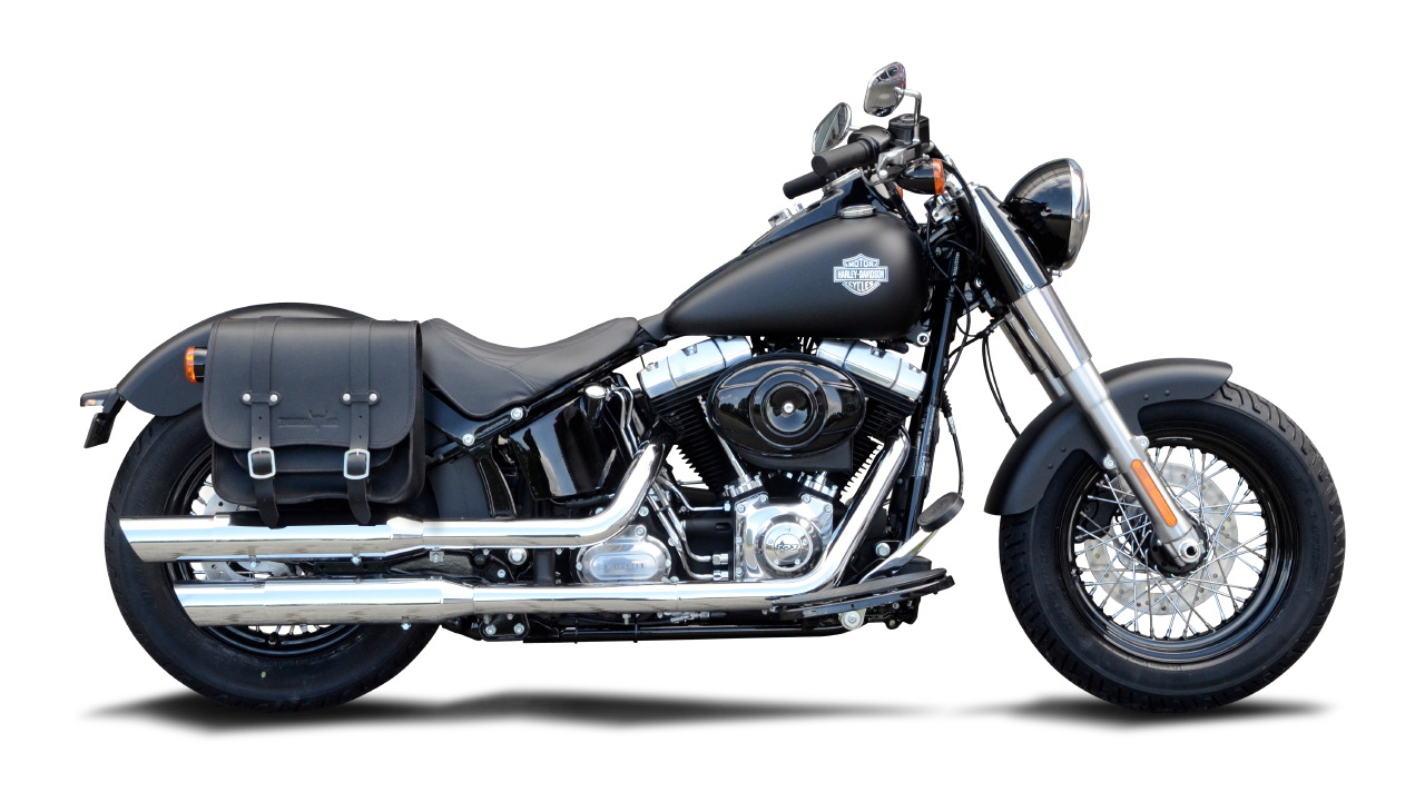 Saddlebag "Vegas" 17 litres with bracket 235 mm suitable for HD Softail+Cruiser - left or right