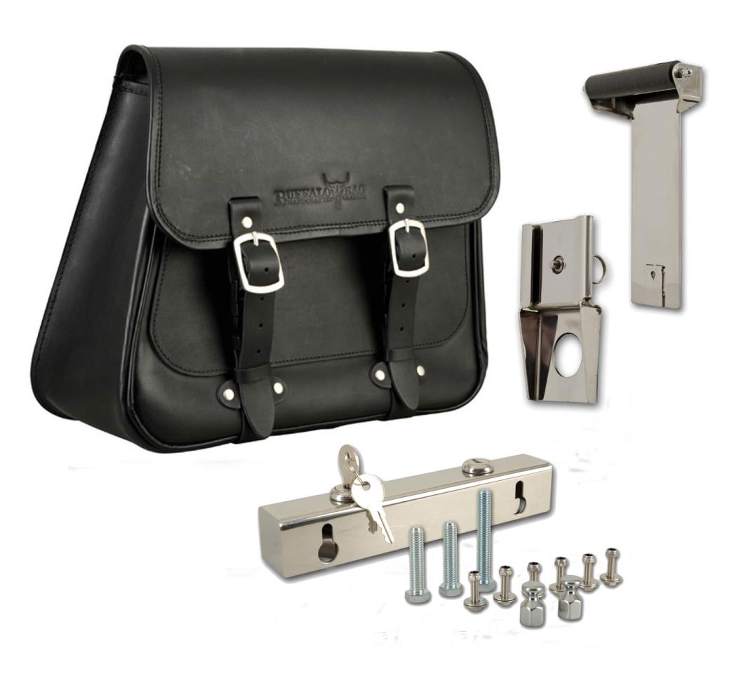 Saddlebag "Boston" 20 litres complete set suitable for HD Softail Slim + Blackline - right Saddlebag "Boston" 20 litres complete set suitable for HD Softail Slim + Blackline - right