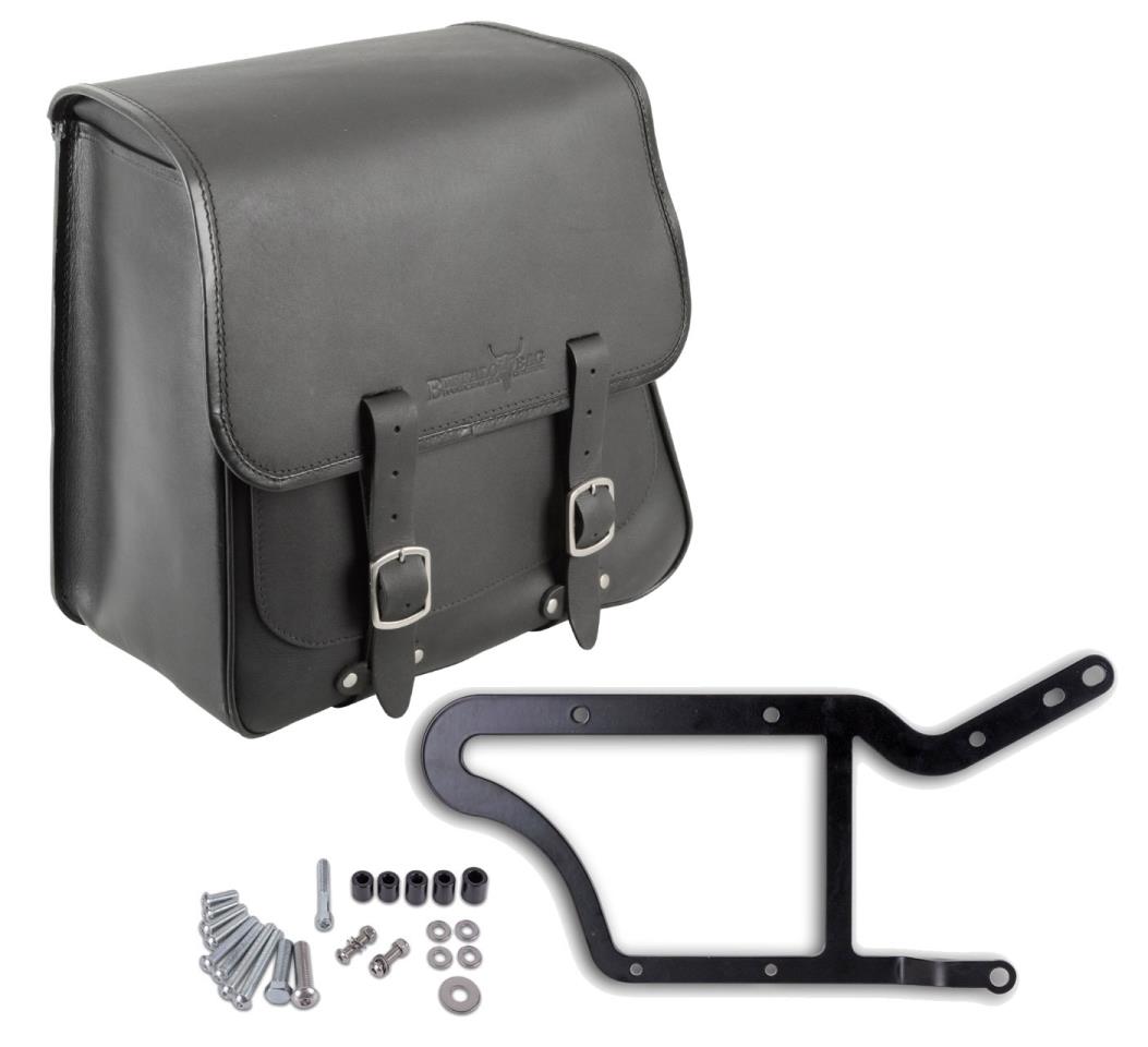 Saddlebag "Boston" 28 litres with bracket suitable for HD Softail - left Saddlebag "Boston" 28 litres with bracket suitable for HD Softail - left