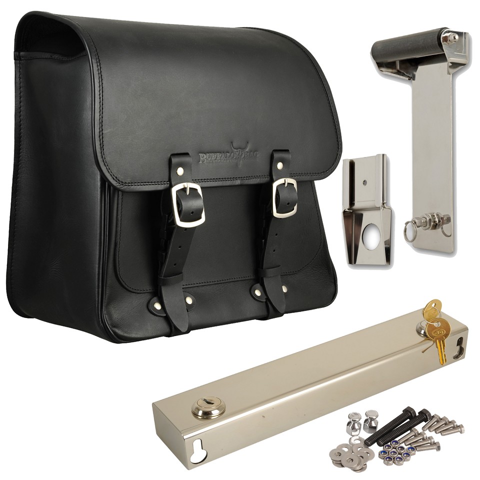 Satteltasche "Boston" 20 Liter Komplettset passend für HD Dyna Fat Bob - links Satteltasche "Boston" 20 Liter Komplettset passend für HD Dyna Fat Bob - links