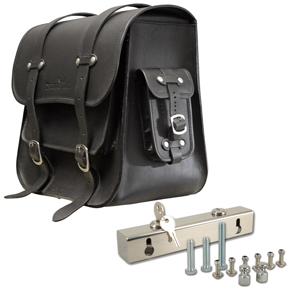 Saddlebag "Frisco" 36 litres with bracket suitable for HD Softail Slim + Blackline - left Saddlebag "Frisco" 36 litres with bracket suitable for HD Softail Slim + Blackline - left