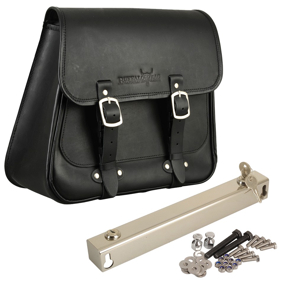 Satteltasche "Boston" 20 Liter mit Halterung 183 mm passend für HD Softail+Cruiser - rechts Satteltasche "Boston" 20 Liter mit Halterung 183 mm passend für HD Softail+Cruiser - rechts