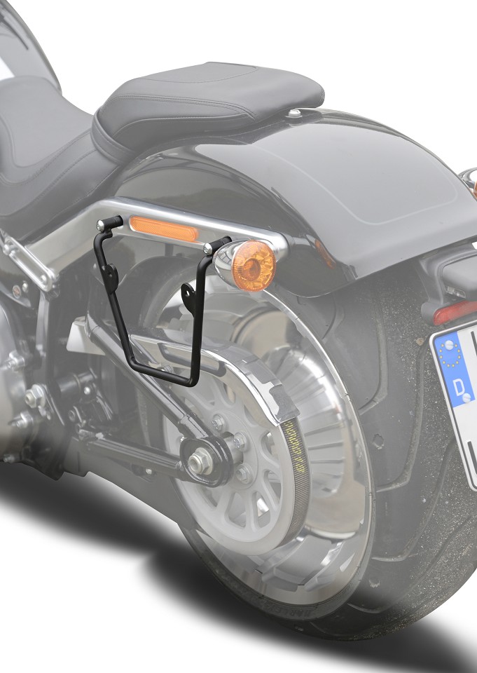 Saddlebag "Vegas" 17 litres with bracket 235 mm suitable for HD Softail+Cruiser - left or right