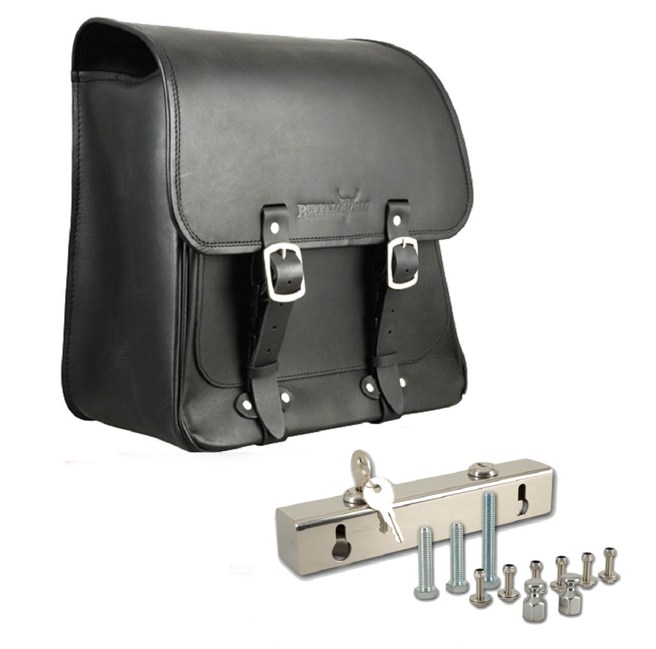 Saddlebag "Boston" 20 litres with bracket suitable for HD Softail Slim + Blackline - left Saddlebag "Boston" 20 litres with bracket suitable for HD Softail Slim + Blackline - left