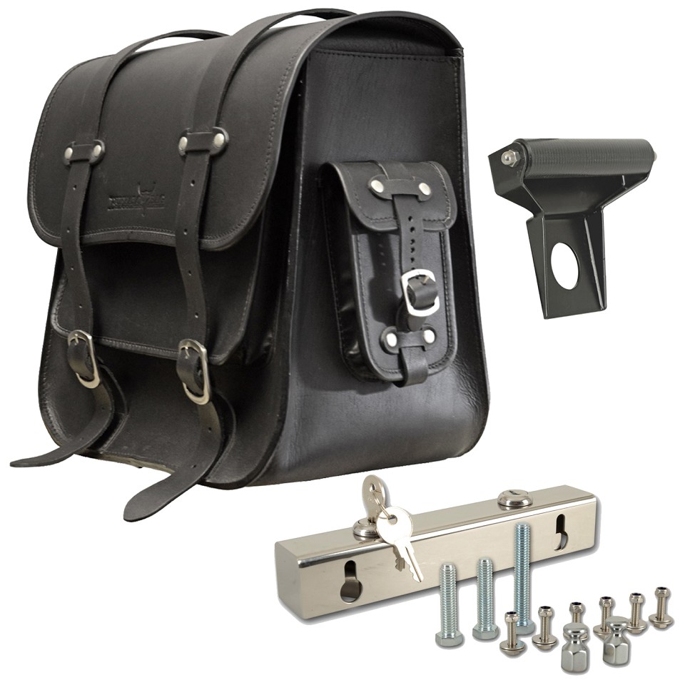 Saddlebag "Frisco" 36 litres complete set 25 mm suitable for HD Softail Slim + Blackline - left Saddlebag "Frisco" 36 litres complete set 25 mm suitable for HD Softail Slim + Blackline - left
