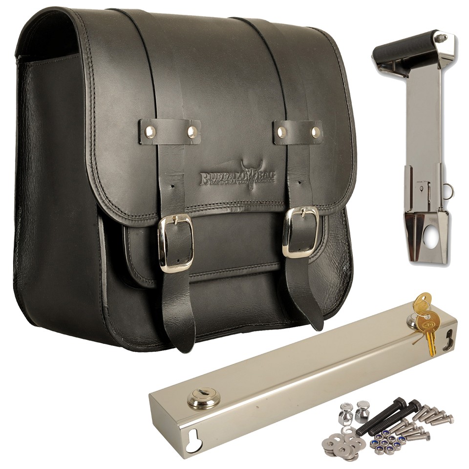 Satteltasche "Vegas" 17 Liter Komplettset passend für HD Dyna Fat Bob - rechts