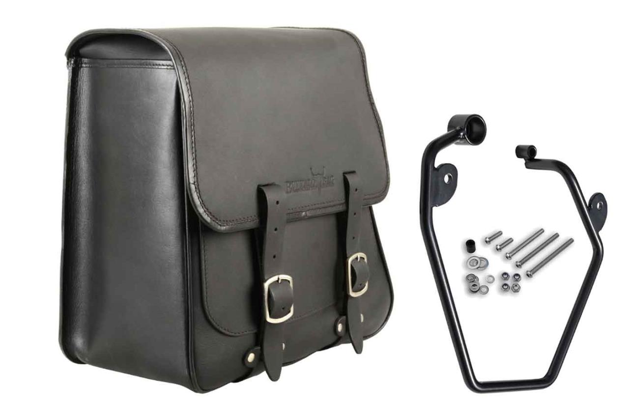 Satteltasche "Boston" 28 Liter mit Halterung passend für HD Sportster (1996-2021) - links Satteltasche "Boston" 28 Liter mit Halterung passend für HD Sportster (1996-2021) - links
