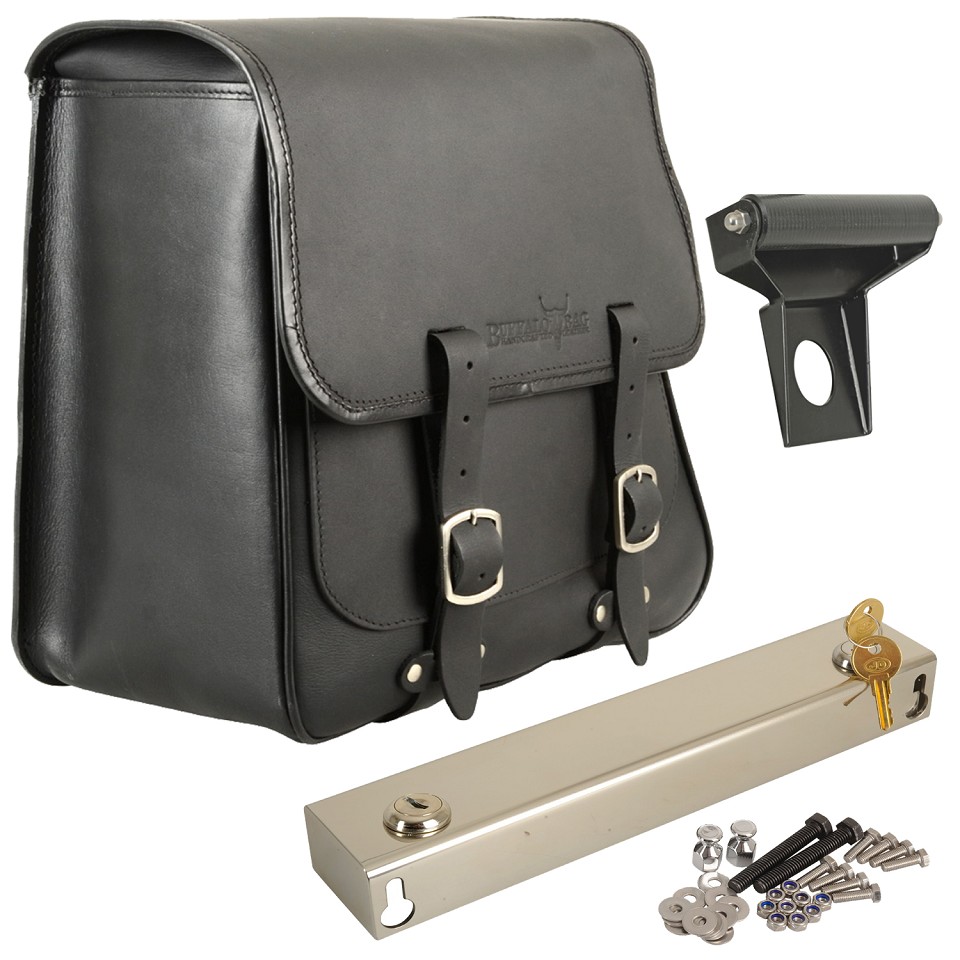 Saddlebag "Boston" 28 litres complete set 25 mm axle suitable for HD Dyna Fat Bob - left Saddlebag "Boston" 28 litres complete set 25 mm axle suitable for HD Dyna Fat Bob - left