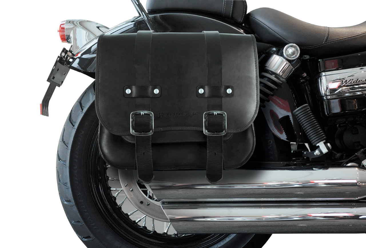 Satteltasche "Vegas" 17 Liter Komplettset passend für HD Dyna Fat Bob - links