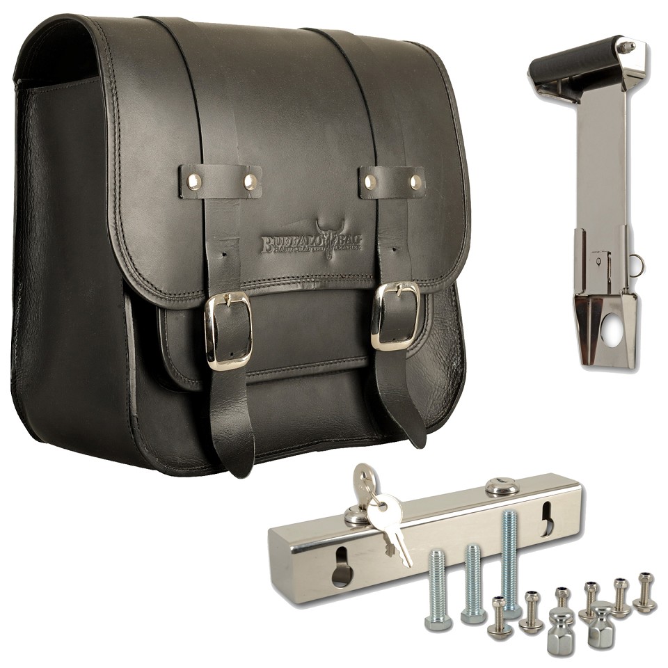 Saddlebag "Vegas" 17 litres complete set suitable for HD Softail Slim + Blackline - right Saddlebag "Vegas" 17 litres complete set suitable for HD Softail Slim + Blackline - right