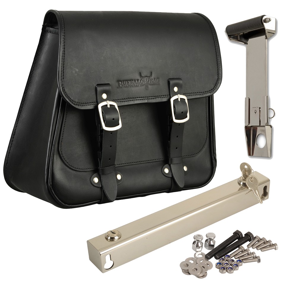 Saddlebag "Boston" 20 litres complete set suitable for HD Softail - right Saddlebag "Boston" 20 litres complete set suitable for HD Softail - right