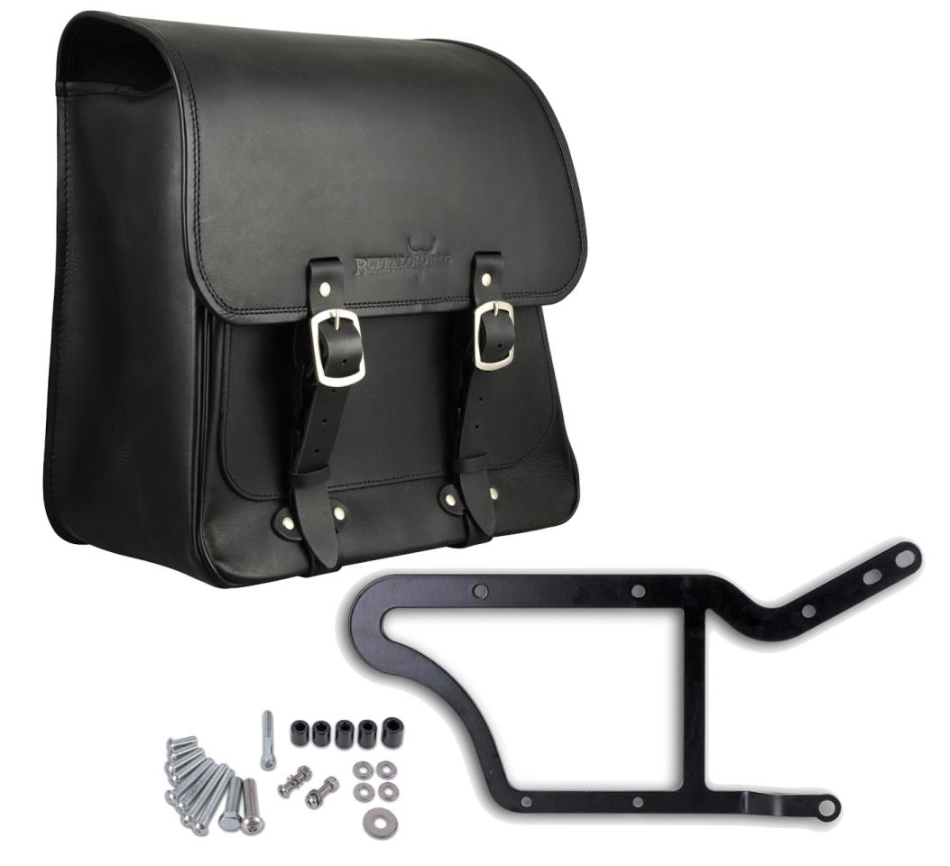 Saddlebag "Boston" 20 litres with bracket suitable for HD Softail - left Saddlebag "Boston" 20 litres with bracket suitable for HD Softail - left