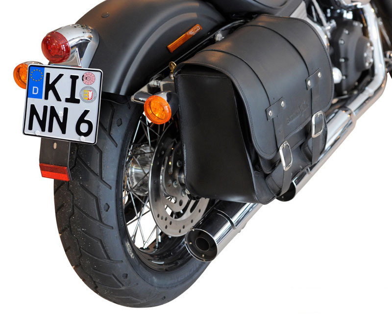 Abstandsrolle abnehmbar Harley Davidson Softail und Dyna LINKS Satteltasche 