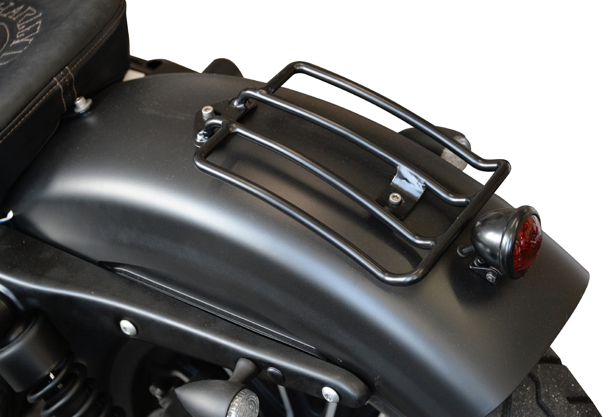 schwarz Gepäckträger Harley Sportster XL® Forty Eight Nightster Roadster ab 04 