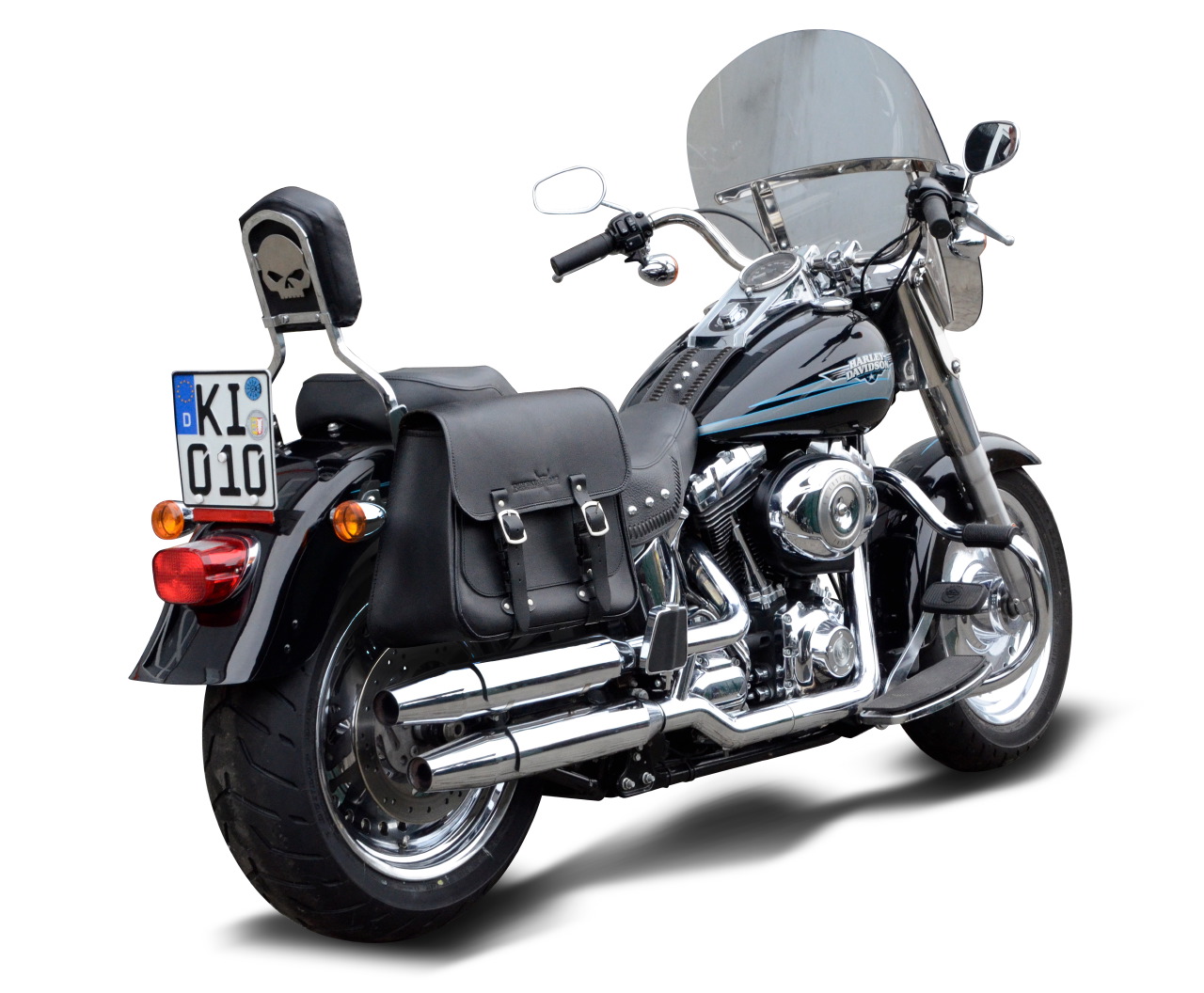 "Easy Fit" Satteltaschen Halterung verstellbar Harley Davidson Softail rechts 